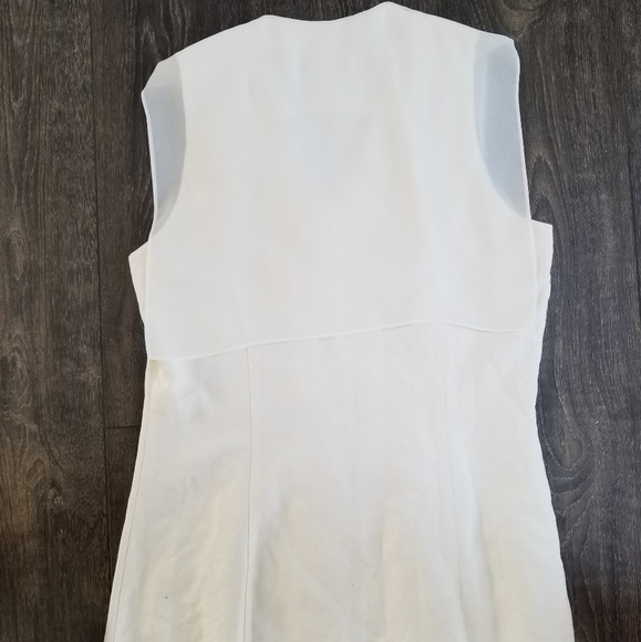 Limited White Linen Button Up Dress - size 10 - Picture 7 of 8